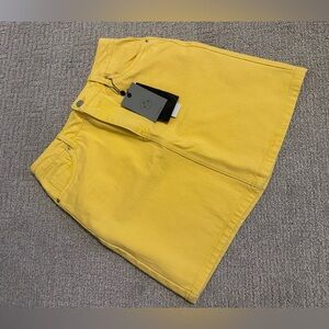 NWT Vero Moda Yellow Denim Mini Skirt